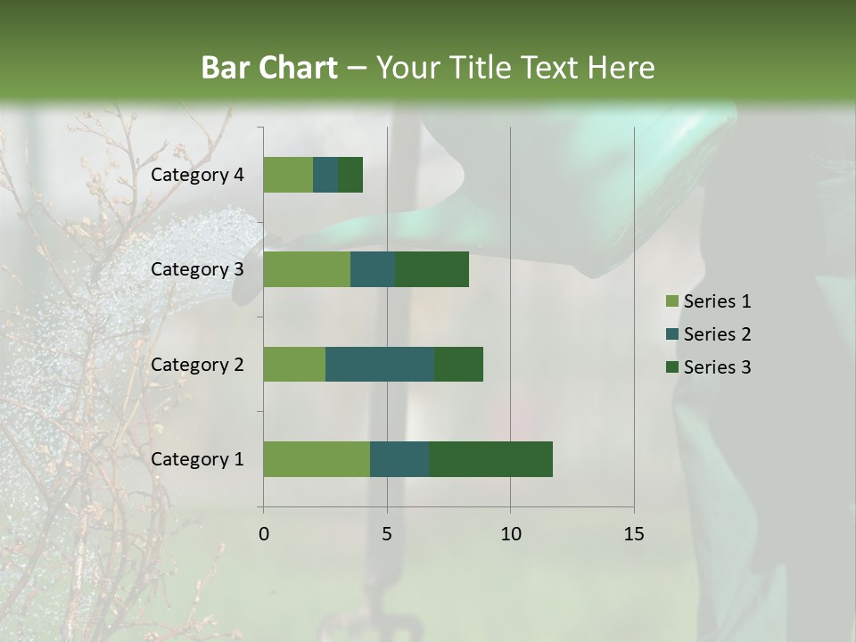 Green Garden Spatter PowerPoint Template