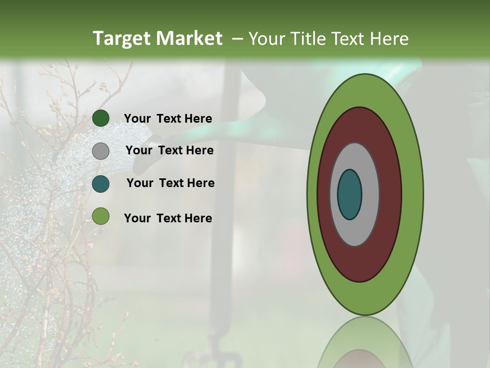 Green Garden Spatter PowerPoint Template