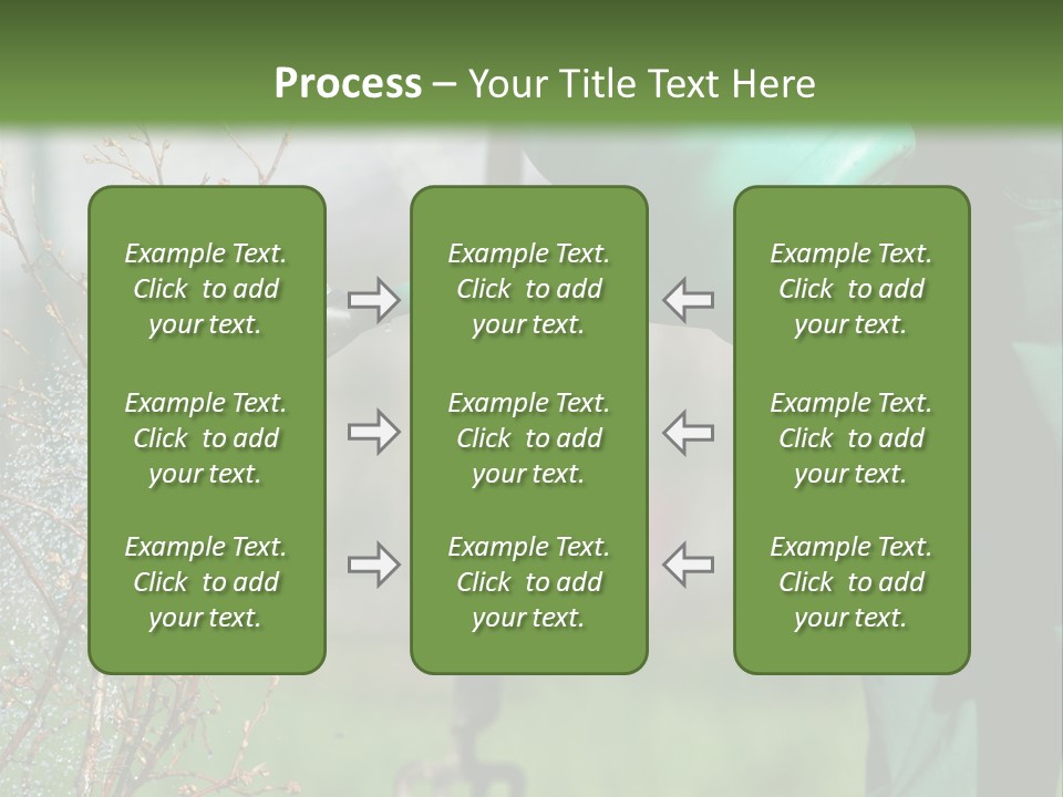 Green Garden Spatter PowerPoint Template