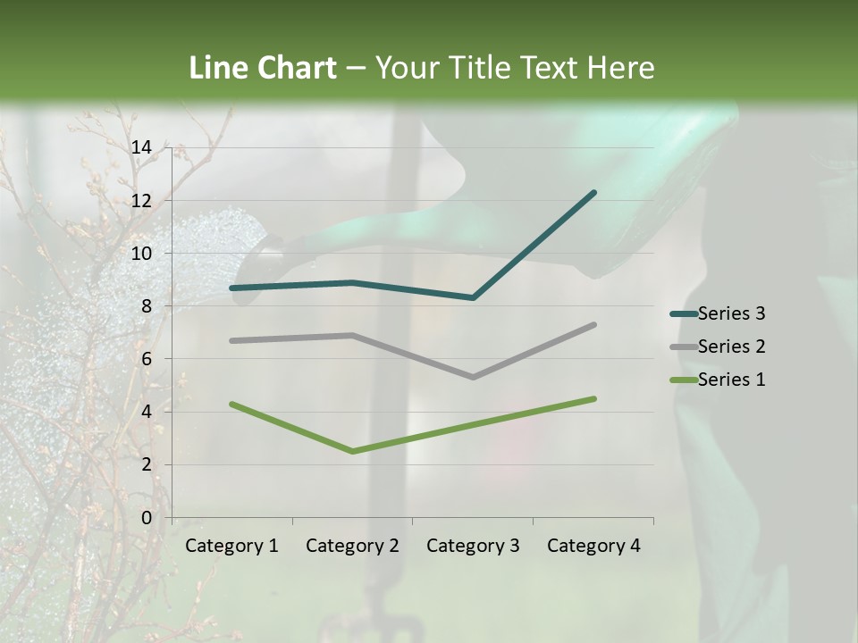 Green Garden Spatter PowerPoint Template