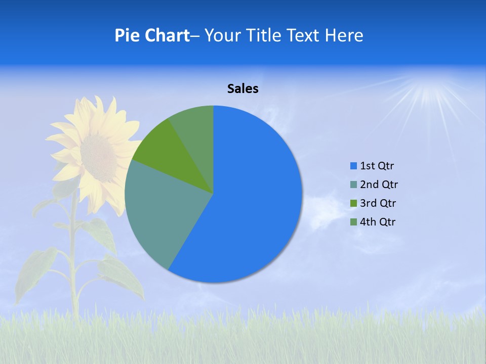 Light Summer Sunflower PowerPoint Template