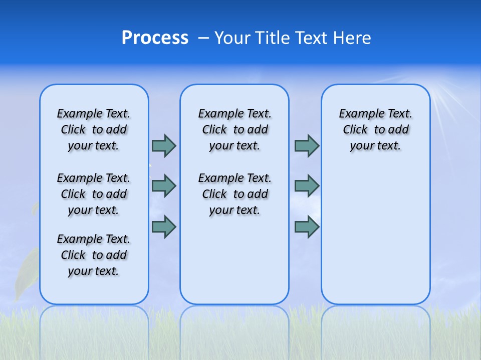 Light Summer Sunflower PowerPoint Template