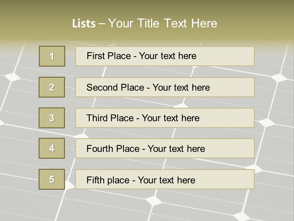 Roof Sun Ecology PowerPoint Template