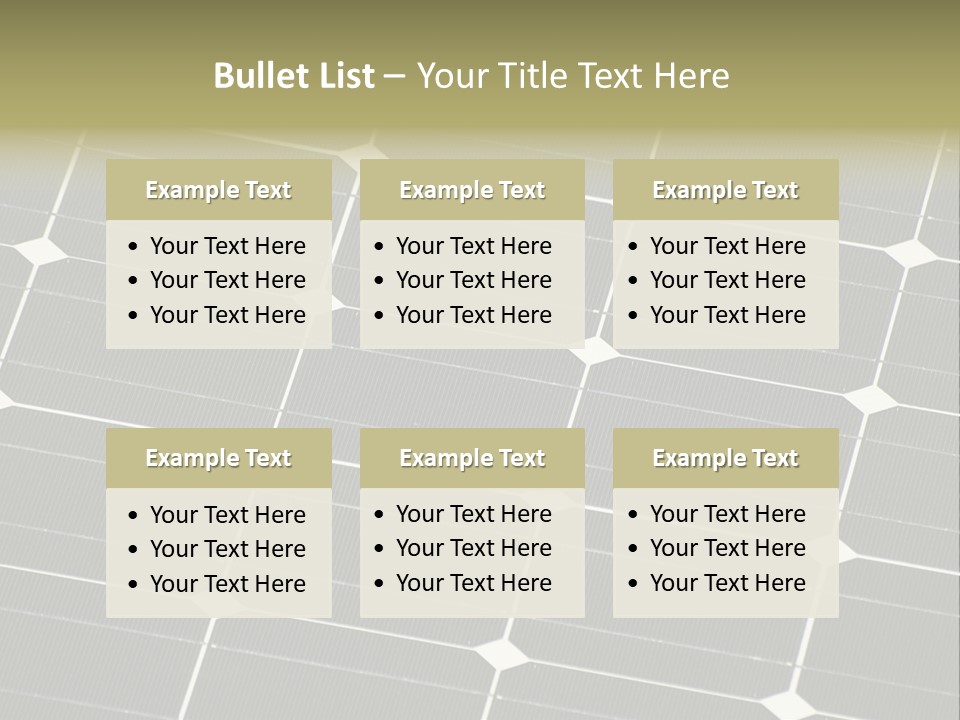 Roof Sun Ecology PowerPoint Template
