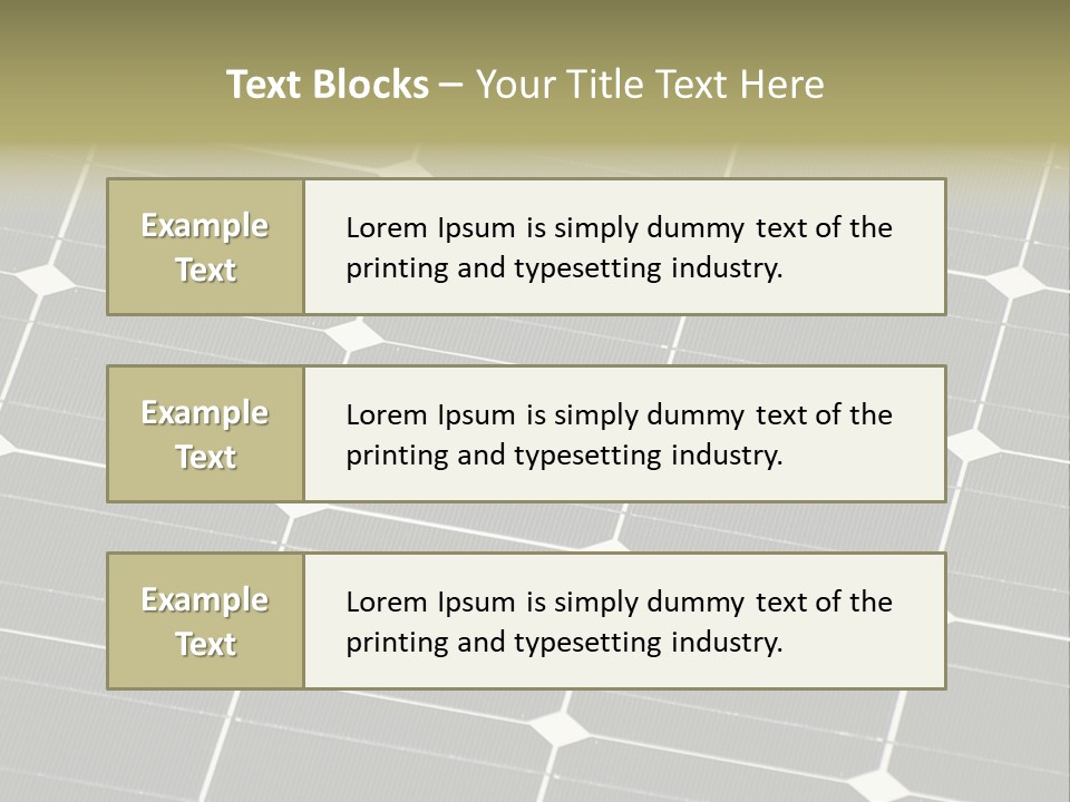 Roof Sun Ecology PowerPoint Template