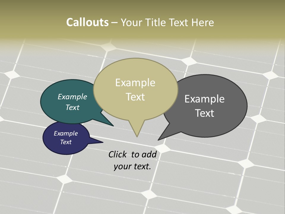 Roof Sun Ecology PowerPoint Template