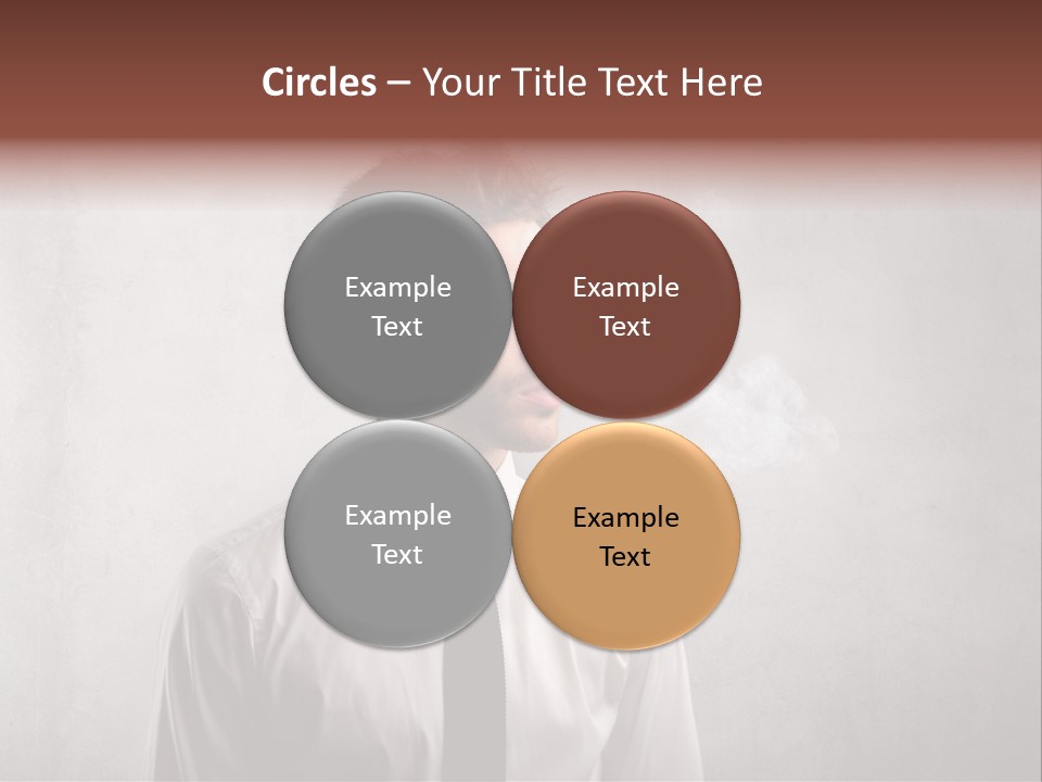 Smoke Beard Cigarette PowerPoint Template