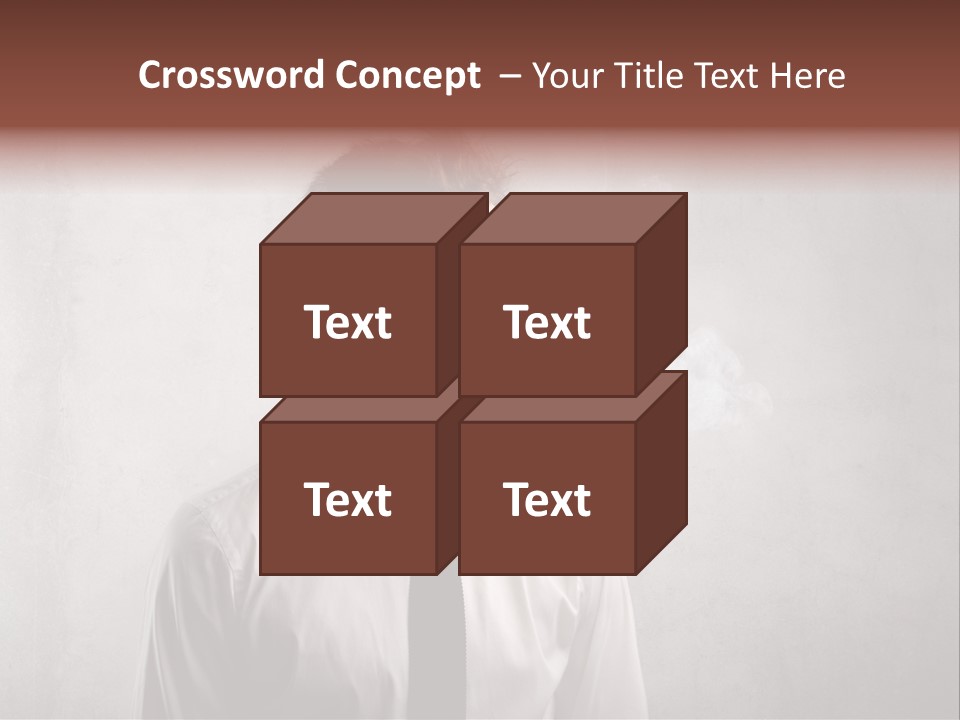 Smoke Beard Cigarette PowerPoint Template