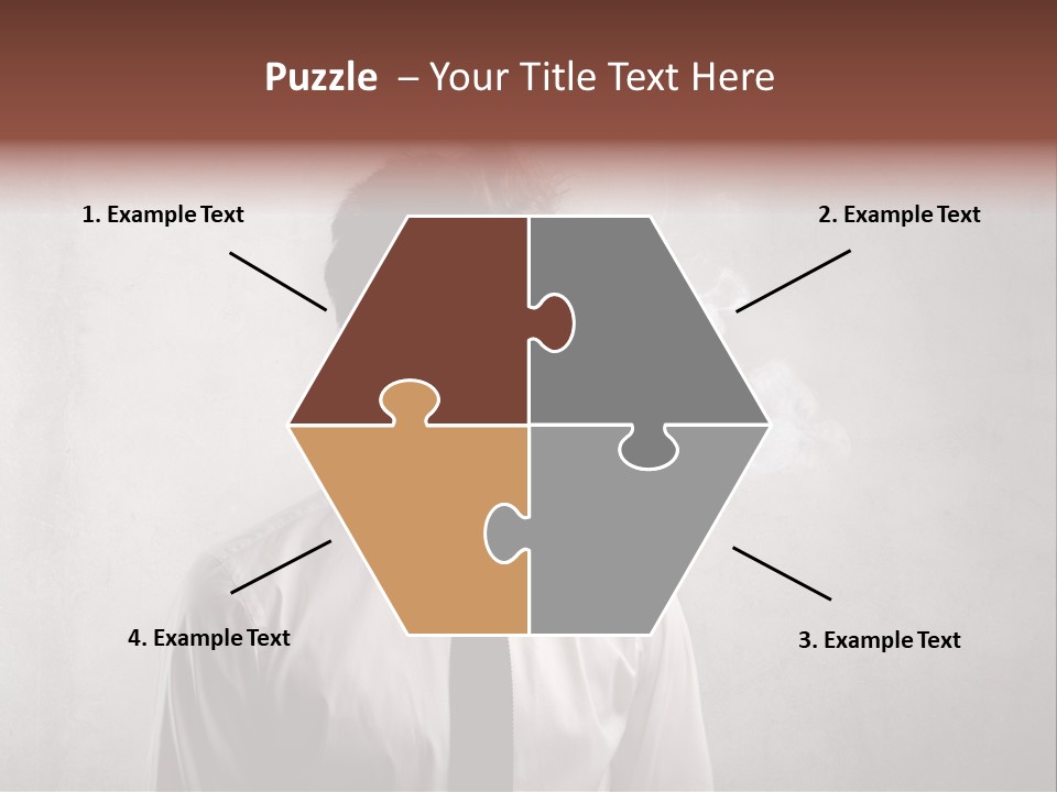 Smoke Beard Cigarette PowerPoint Template