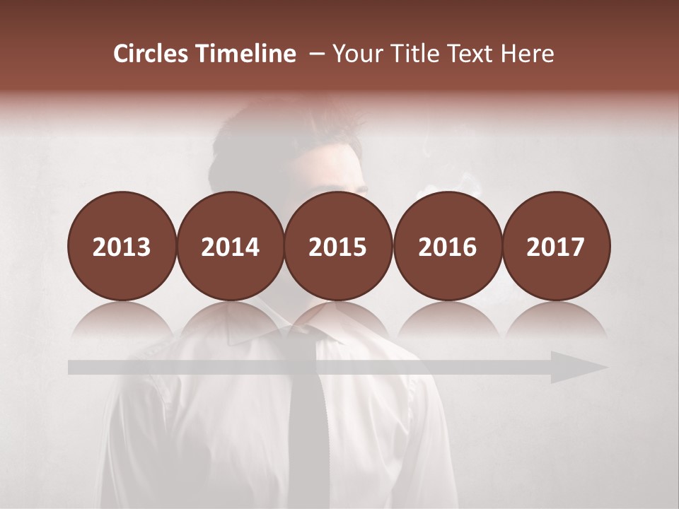 Smoke Beard Cigarette PowerPoint Template