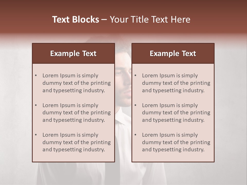 Smoke Beard Cigarette PowerPoint Template