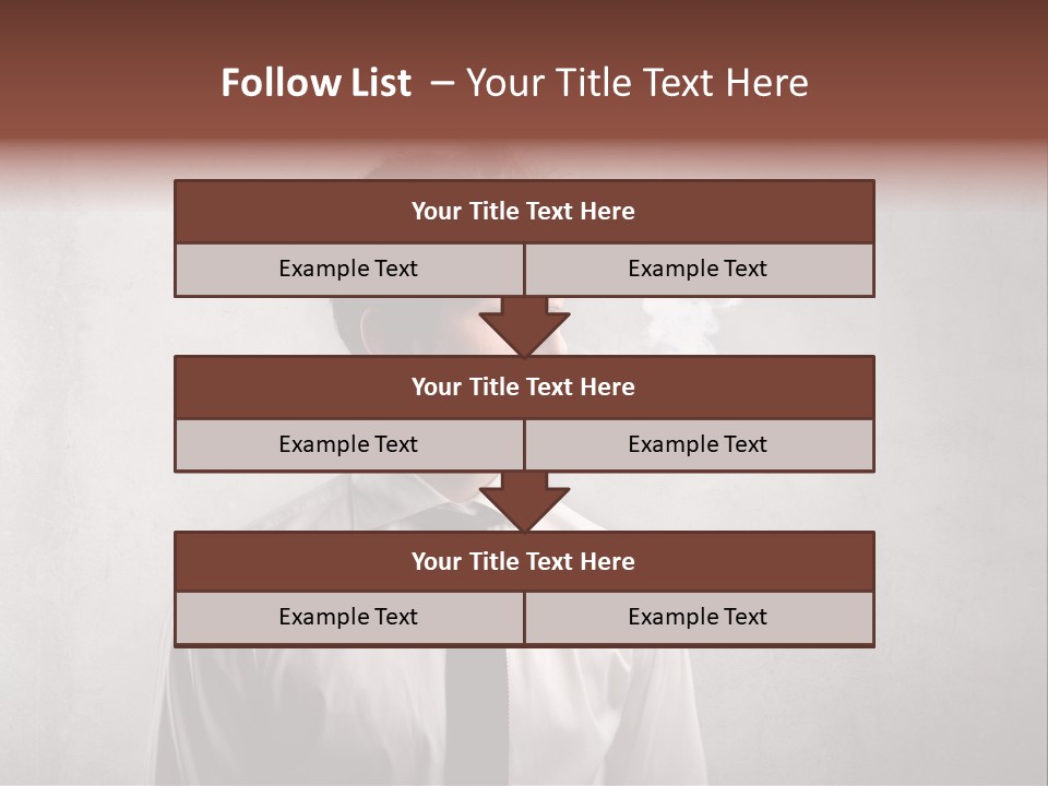 Smoke Beard Cigarette PowerPoint Template