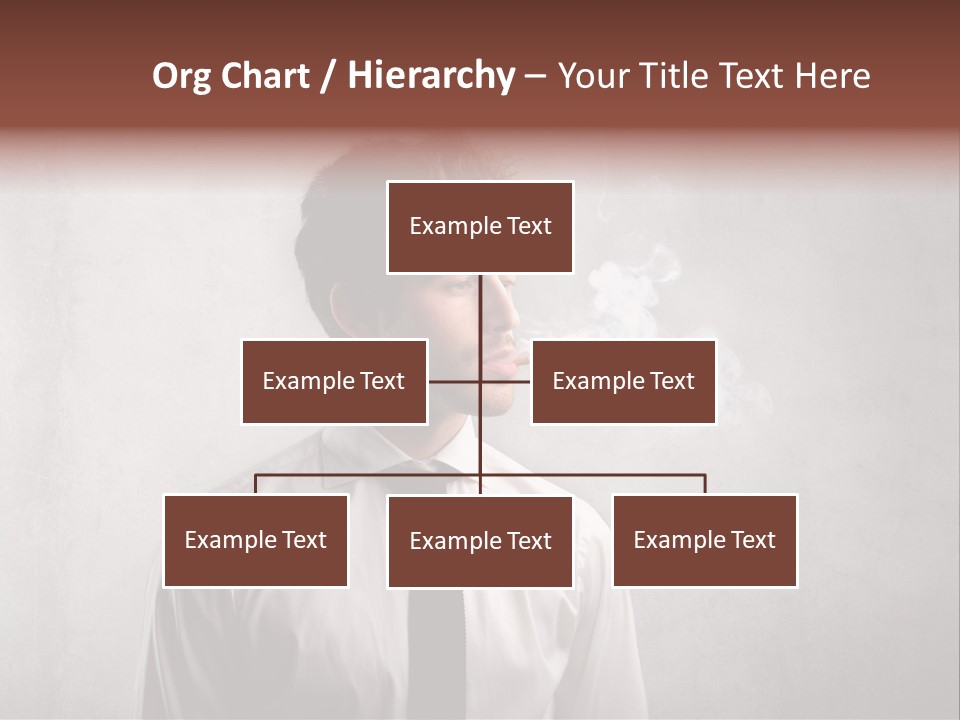 Smoke Beard Cigarette PowerPoint Template