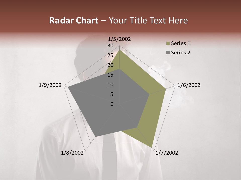 Smoke Beard Cigarette PowerPoint Template