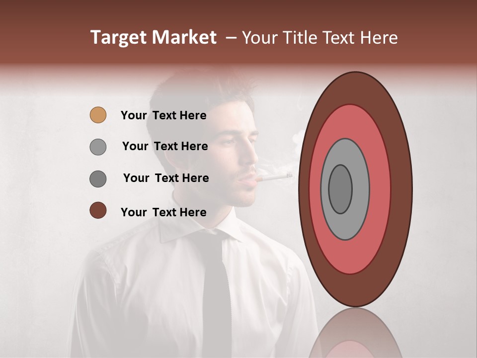 Smoke Beard Cigarette PowerPoint Template