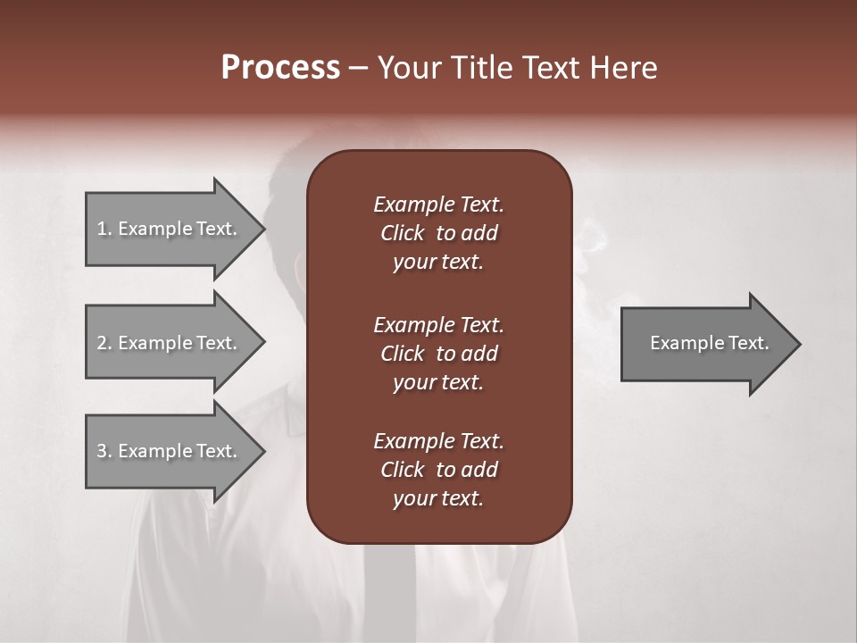 Smoke Beard Cigarette PowerPoint Template