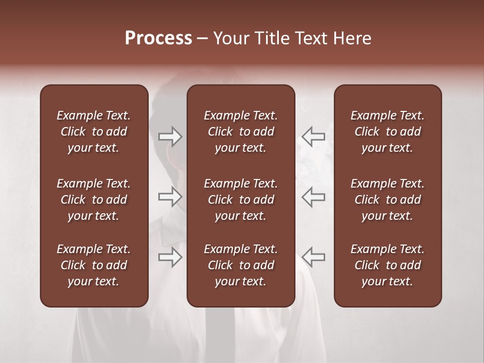 Smoke Beard Cigarette PowerPoint Template