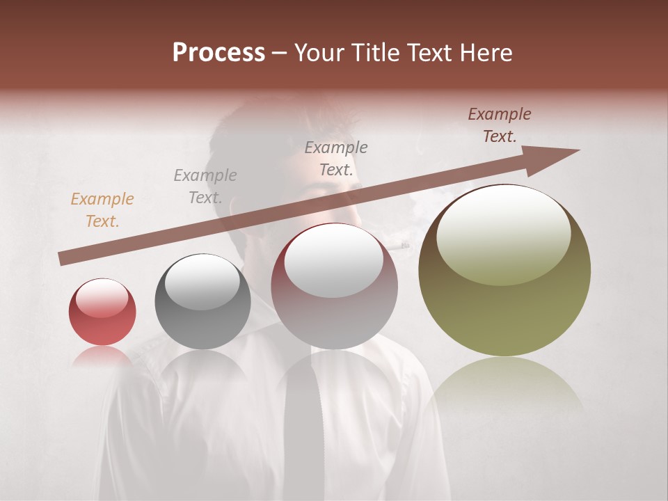 Smoke Beard Cigarette PowerPoint Template