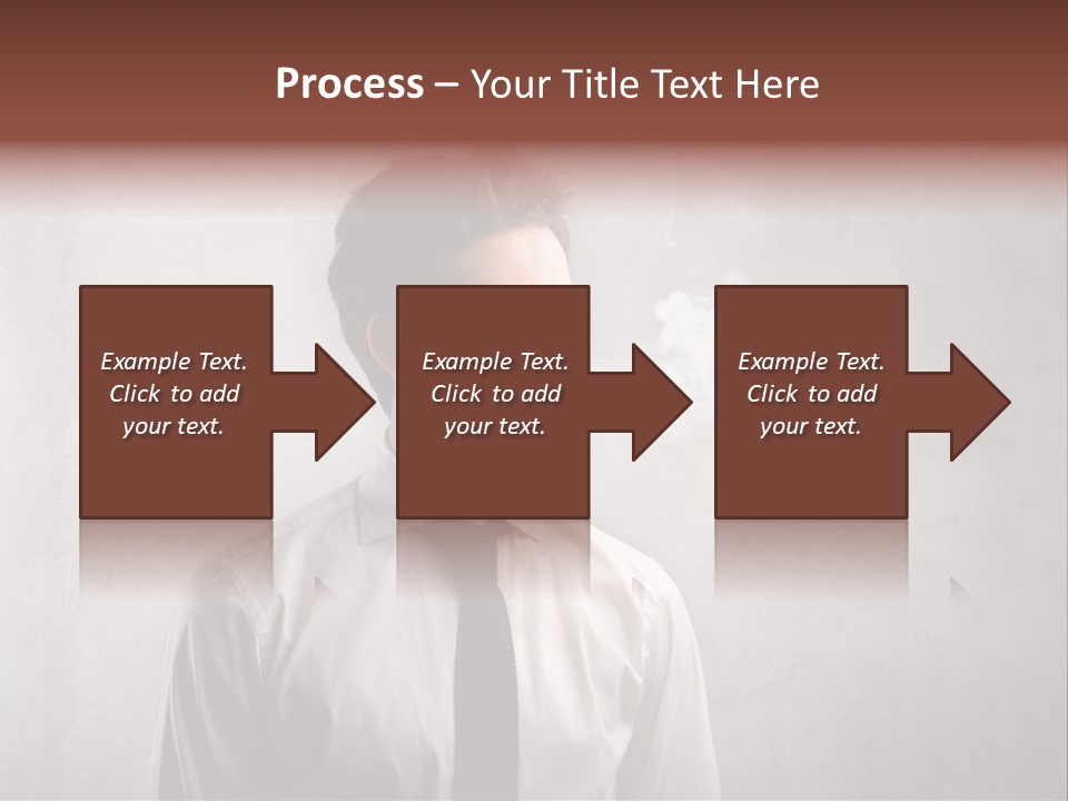 Smoke Beard Cigarette PowerPoint Template