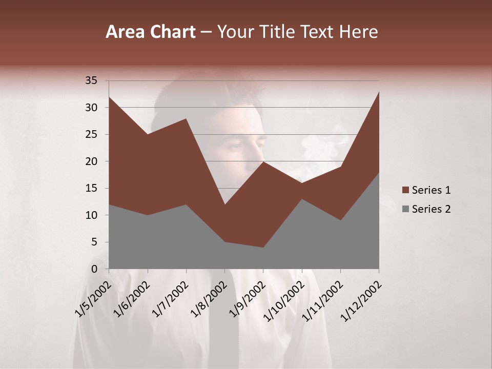 Smoke Beard Cigarette PowerPoint Template