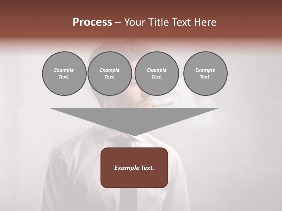 Smoke Beard Cigarette PowerPoint Template