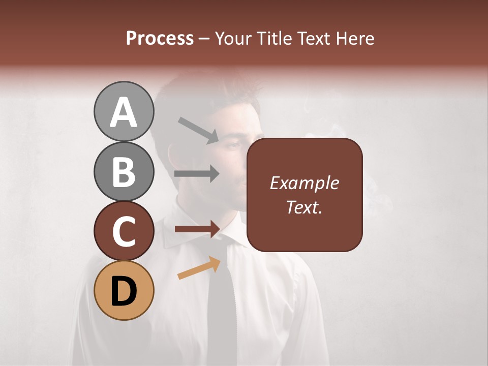 Smoke Beard Cigarette PowerPoint Template