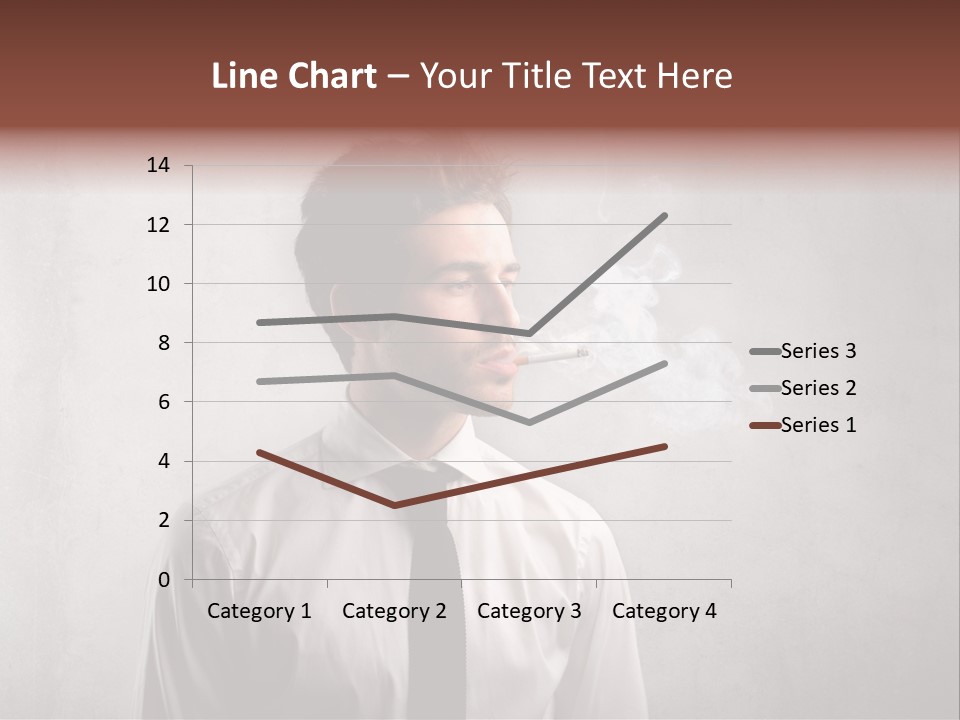 Smoke Beard Cigarette PowerPoint Template