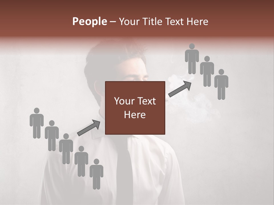 Smoke Beard Cigarette PowerPoint Template