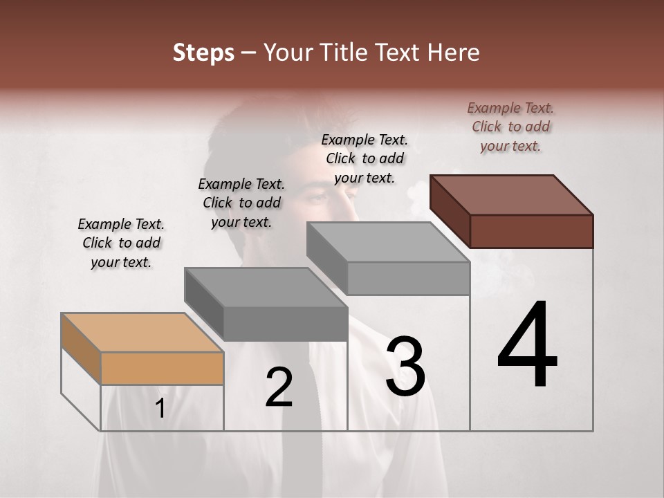 Smoke Beard Cigarette PowerPoint Template