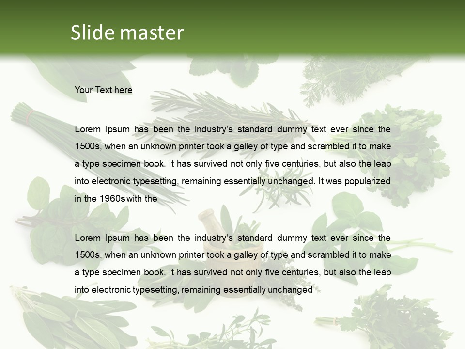 Fresh Salvia Variation PowerPoint Template