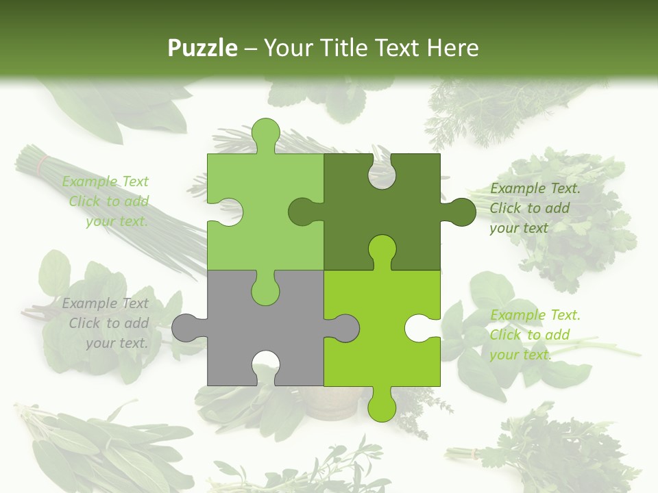 Fresh Salvia Variation PowerPoint Template