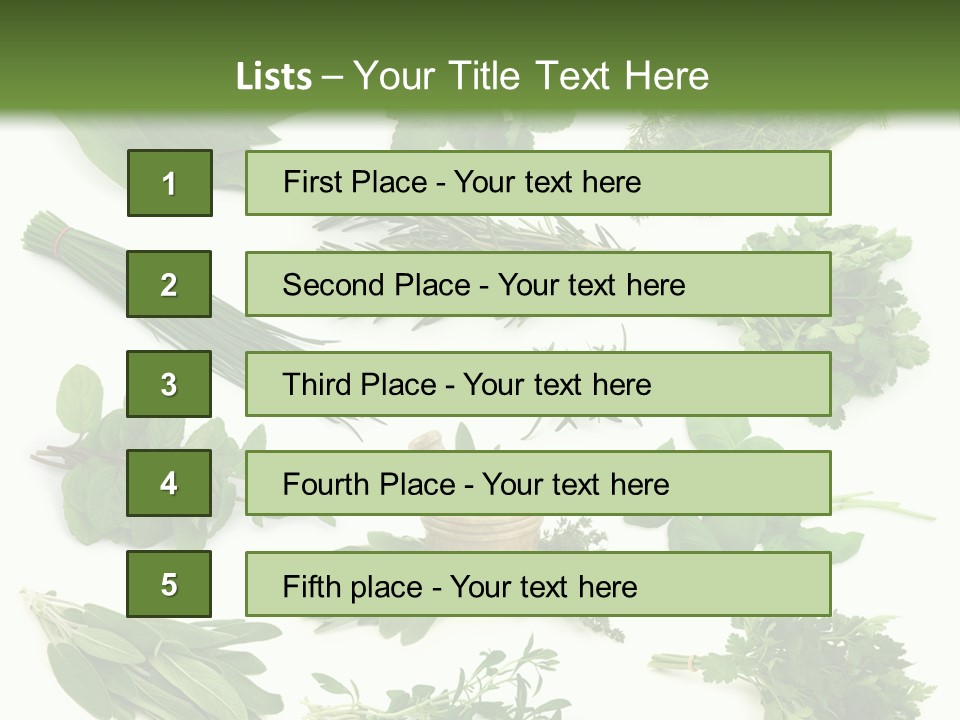 Fresh Salvia Variation PowerPoint Template