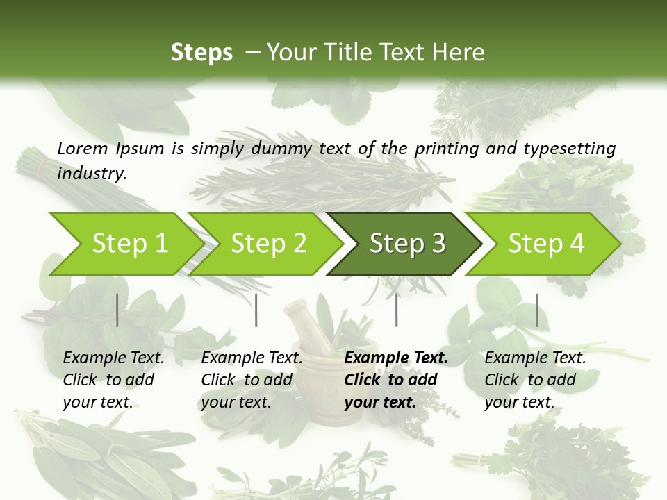 Fresh Salvia Variation PowerPoint Template
