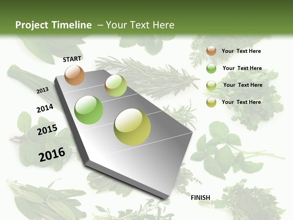 Fresh Salvia Variation PowerPoint Template