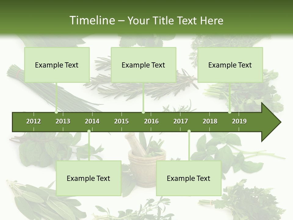 Fresh Salvia Variation PowerPoint Template
