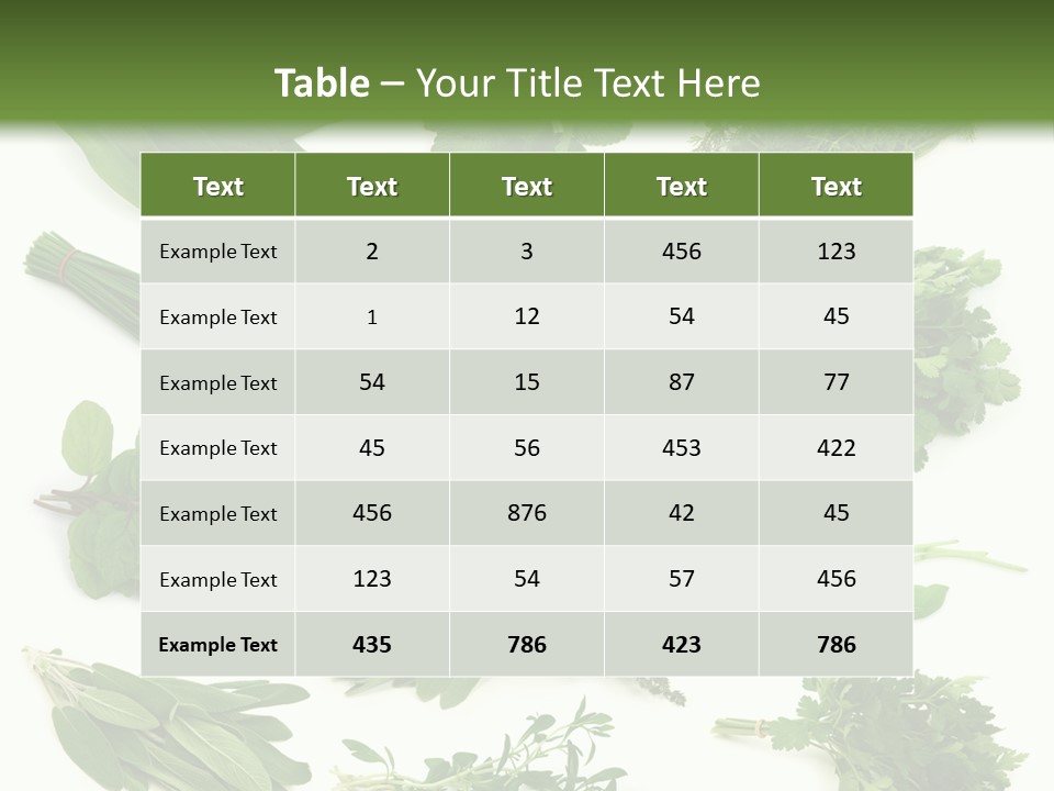 Fresh Salvia Variation PowerPoint Template