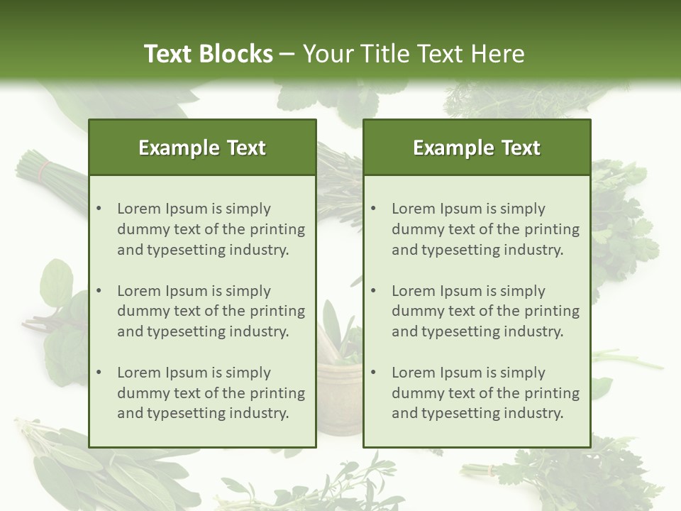 Fresh Salvia Variation PowerPoint Template