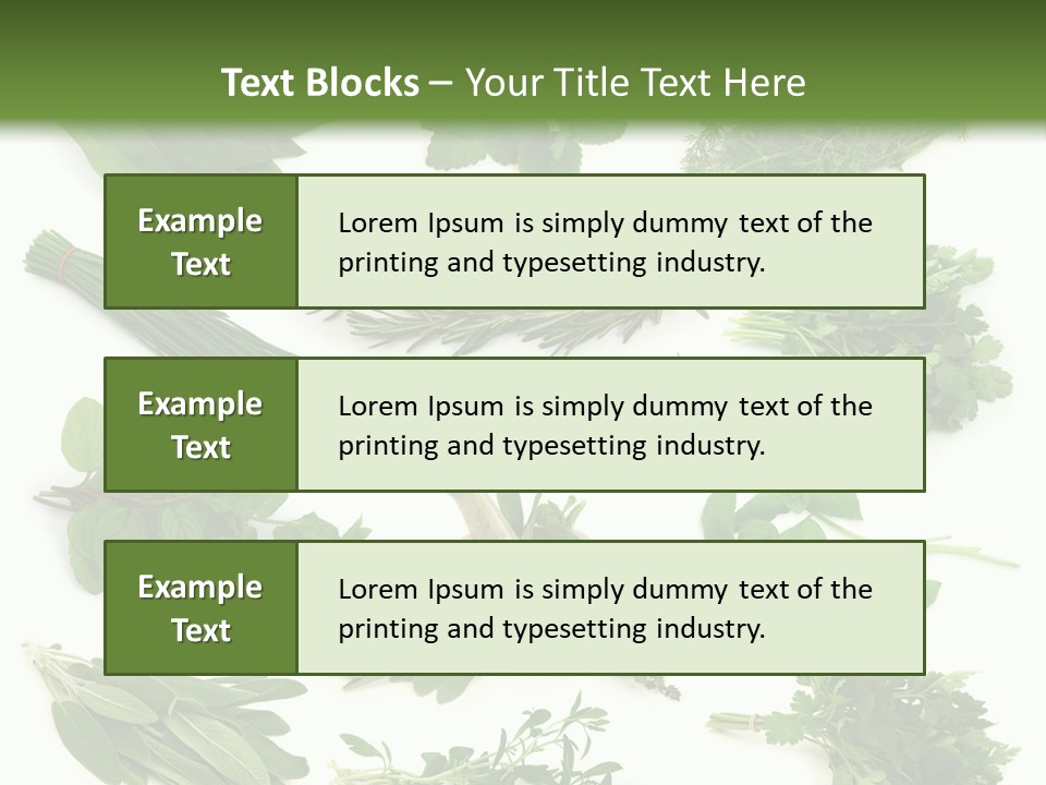 Fresh Salvia Variation PowerPoint Template