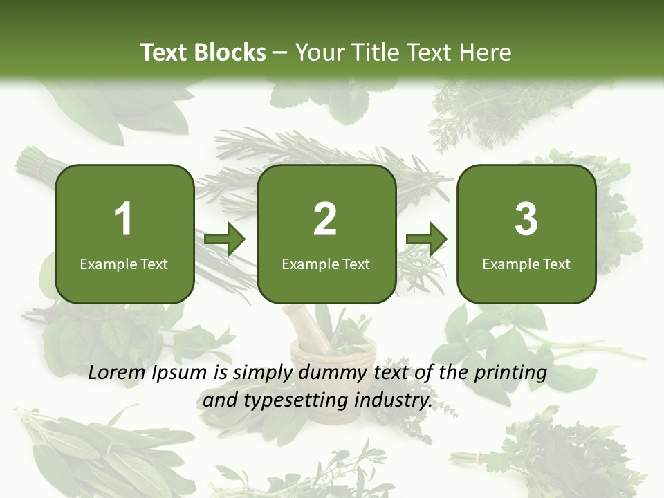 Fresh Salvia Variation PowerPoint Template