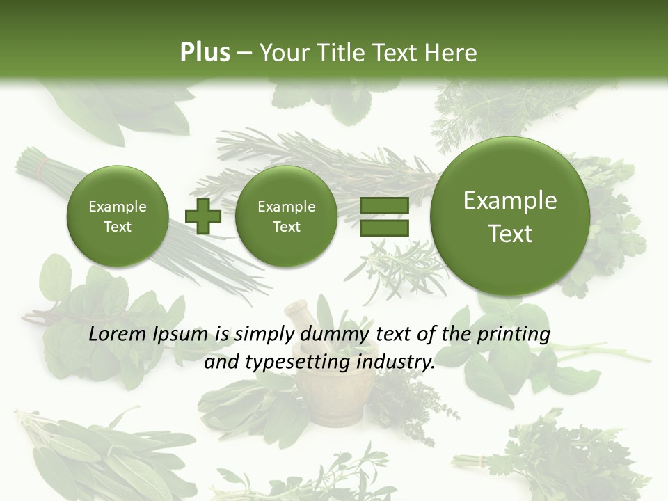 Fresh Salvia Variation PowerPoint Template