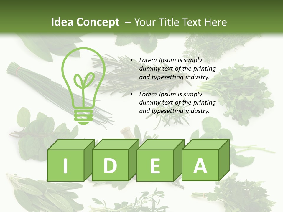 Fresh Salvia Variation PowerPoint Template