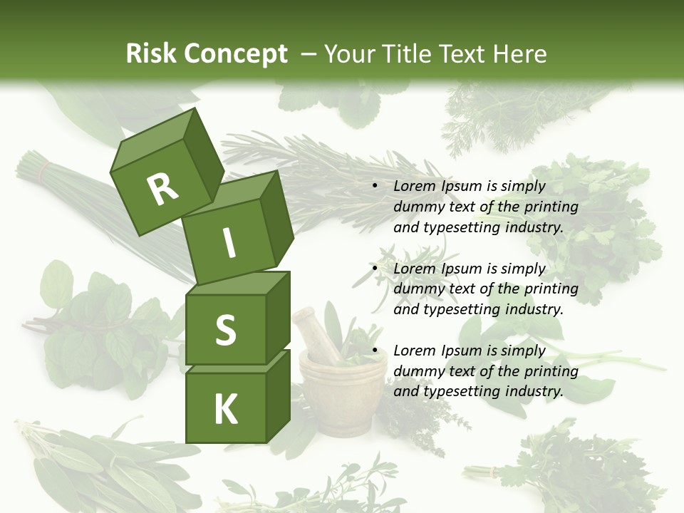 Fresh Salvia Variation PowerPoint Template