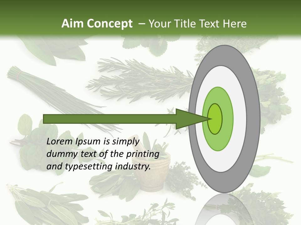 Fresh Salvia Variation PowerPoint Template