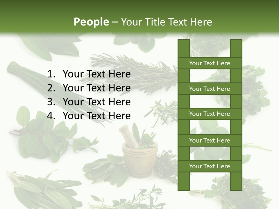 Fresh Salvia Variation PowerPoint Template
