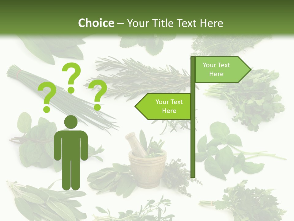 Fresh Salvia Variation PowerPoint Template