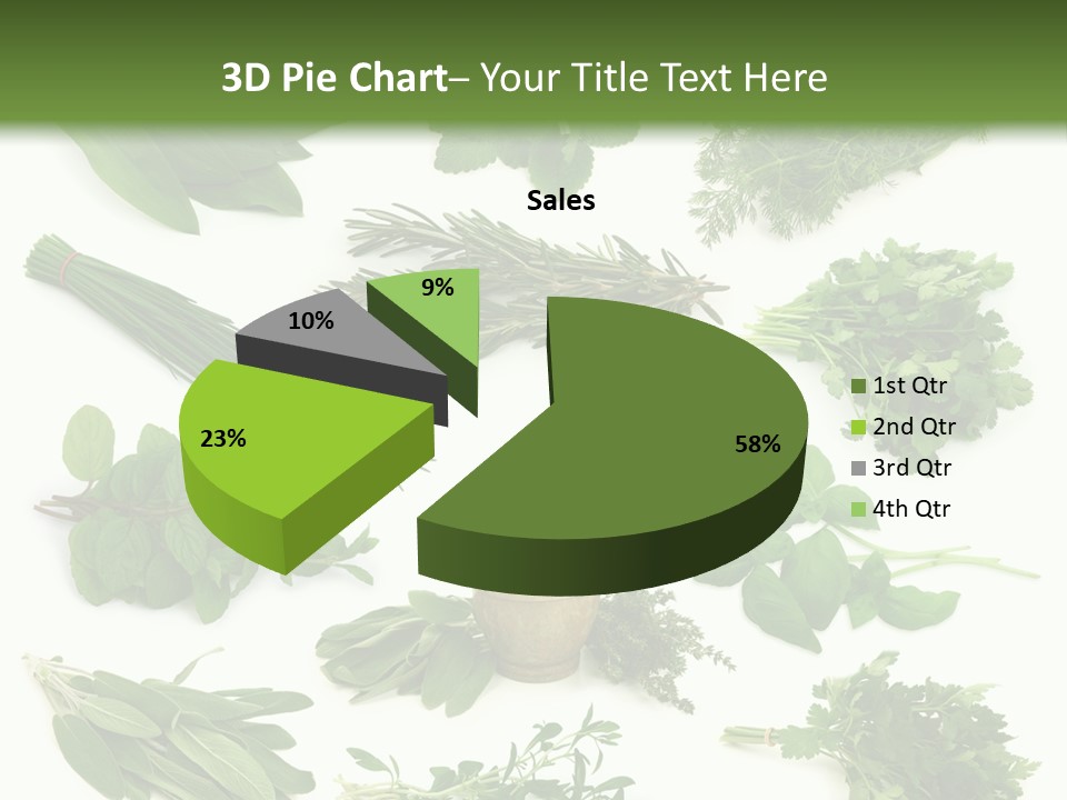 Fresh Salvia Variation PowerPoint Template