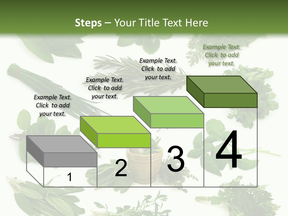 Fresh Salvia Variation PowerPoint Template