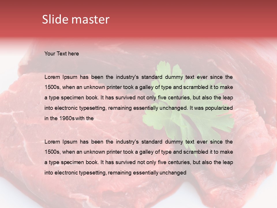 Barbecue Juicy Bouquet PowerPoint Template