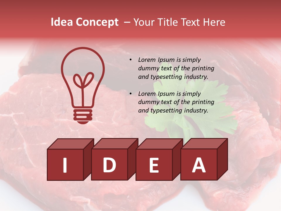 Barbecue Juicy Bouquet PowerPoint Template