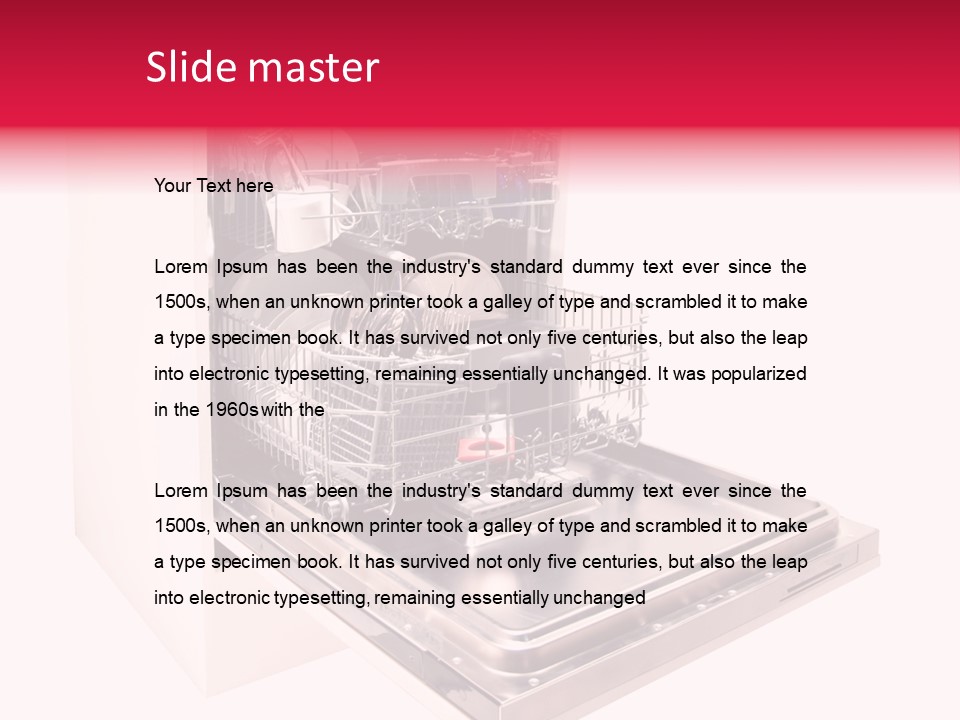 Still Life Cuisine White PowerPoint Template